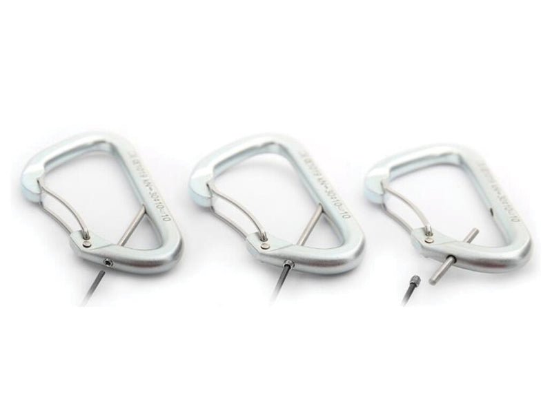 Load image into Gallery viewer, Singing Rock Artwall Steel D Carabiner: Secure Your Climbing Adventure