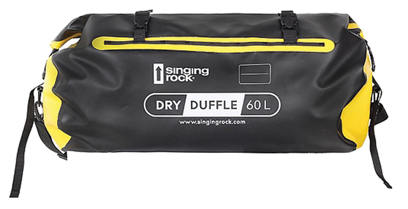 Load image into Gallery viewer, Singing Rock Dry Duffle 60L: Waterproof Storage Solution in Black/Yellow