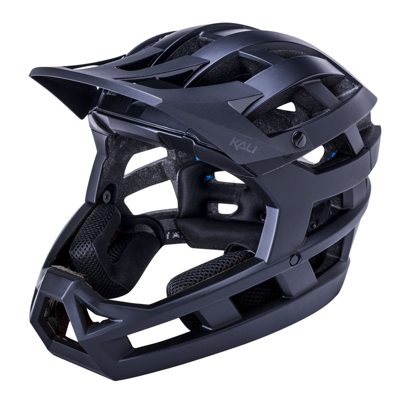 Load image into Gallery viewer, Kali-XS-M-Full-Face-Black-HLMT8058-Bicycle-Helmets