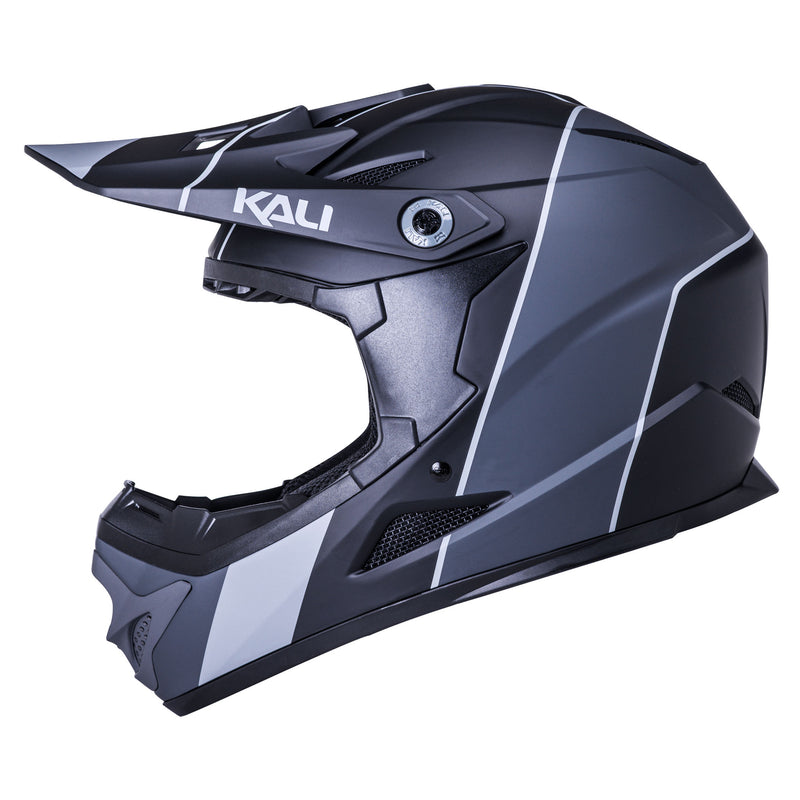 Load image into Gallery viewer, Kali Zoka Stripe Full Face Helmet, Large, Black/Gray NLA