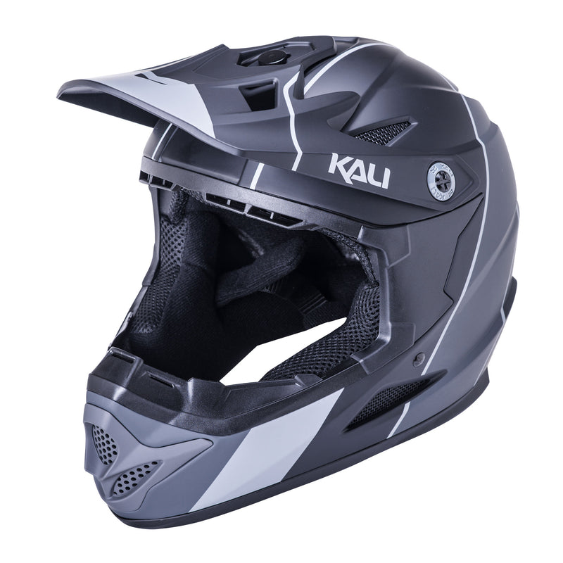 Load image into Gallery viewer, Kali-Zoka-Stripe-L-Full-Face-Grey-HLMT8055-Bicycle-Helmets