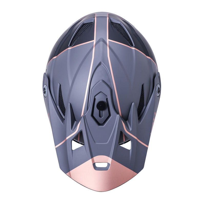 Load image into Gallery viewer, Kali Zoka Stripe Full Face Helmet, Large, Black/Bronze NLA