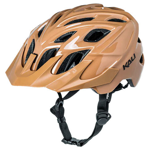 Kali Chakra Solo Mocha Bike Helmet with Removable Washable Pads & Locking Buckle – 365 Cycles