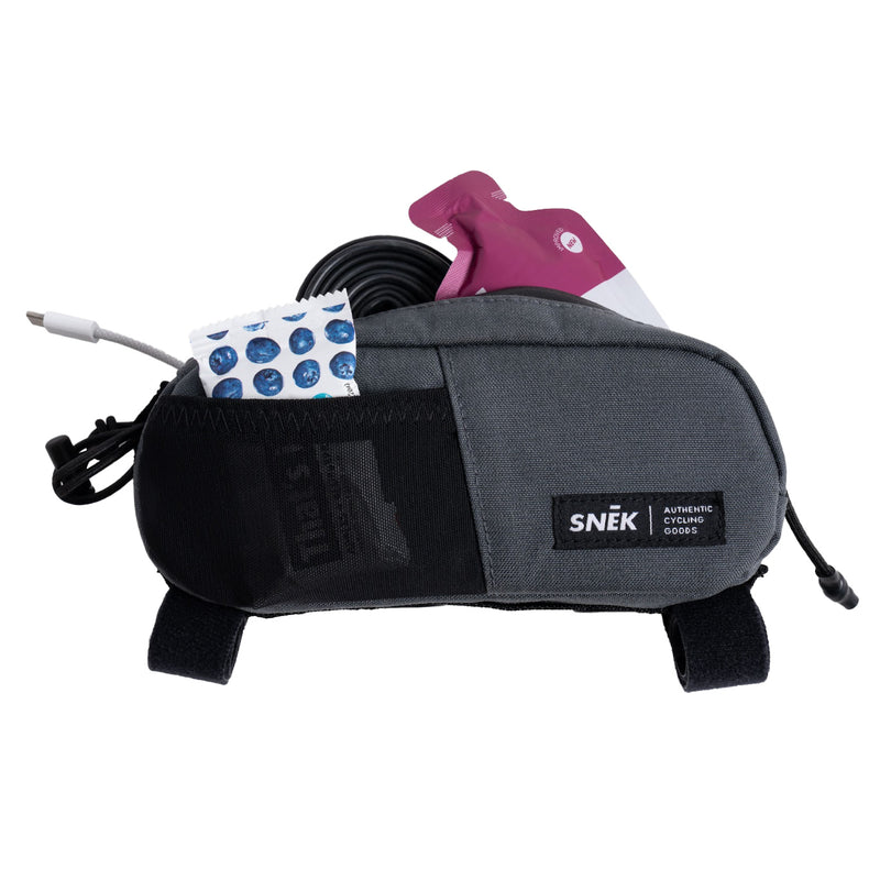 Load image into Gallery viewer, Snek Ridge Top Tube Frame Bag, Charcoal