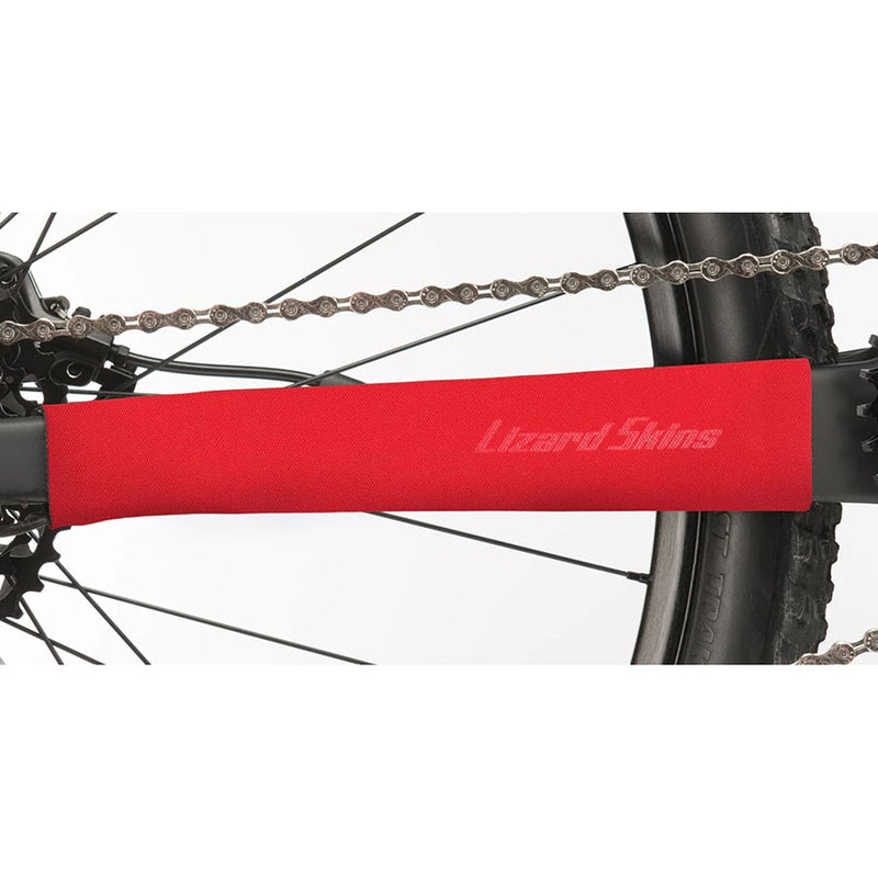 Load image into Gallery viewer, Lizard Skins Neoprene Chainstay Protector Medium Red Non Slip Prevents Damage