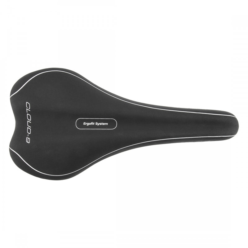 Load image into Gallery viewer, Cloud-9 Mens Bicycle Comfort Sport Seat Relief Channel - Black Steel Rails