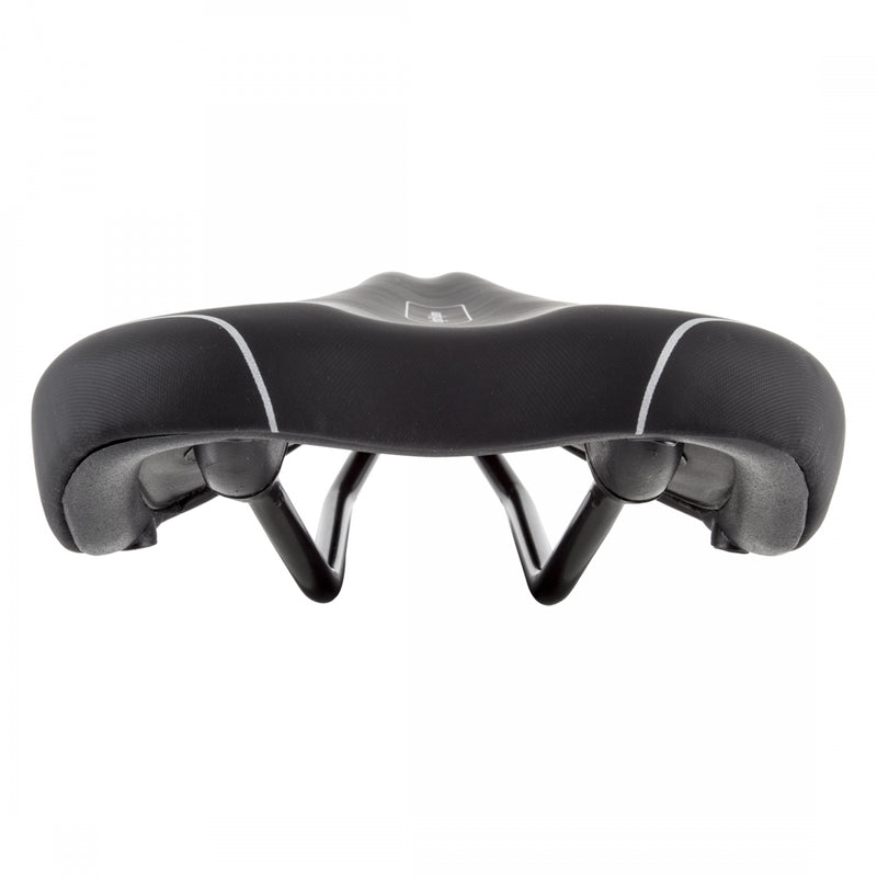 Load image into Gallery viewer, Cloud-9 Mens Bicycle Comfort Sport Seat Relief Channel - Black Steel Rails