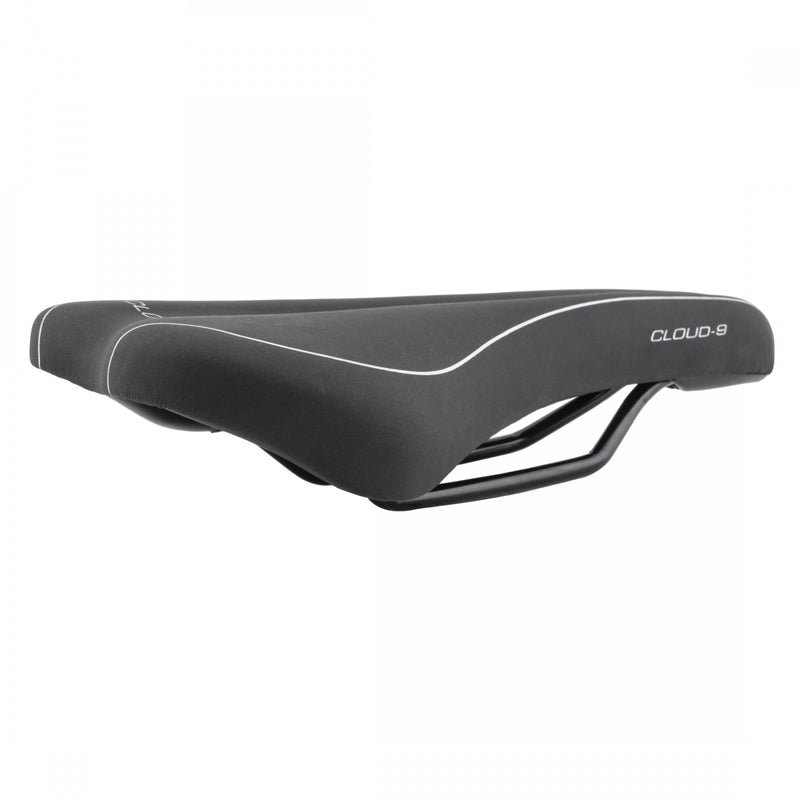 Load image into Gallery viewer, Cloud-9 Mens Bicycle Comfort Sport Seat Relief Channel - Black Steel Rails