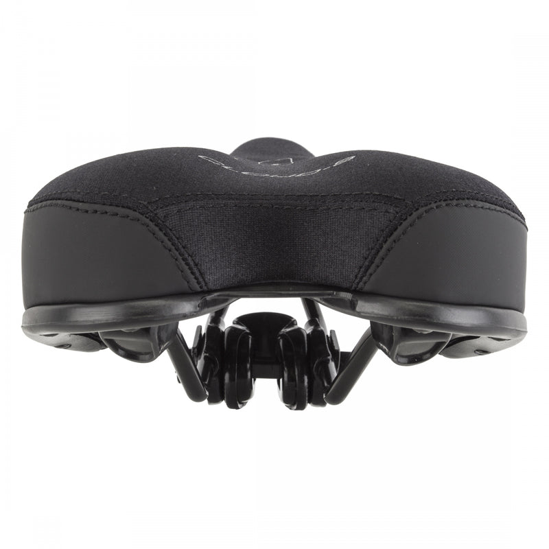 Load image into Gallery viewer, Cloud-9 Mens Bicycle Comfort Sport Seat Anatomic Relief - Black Steel Rails