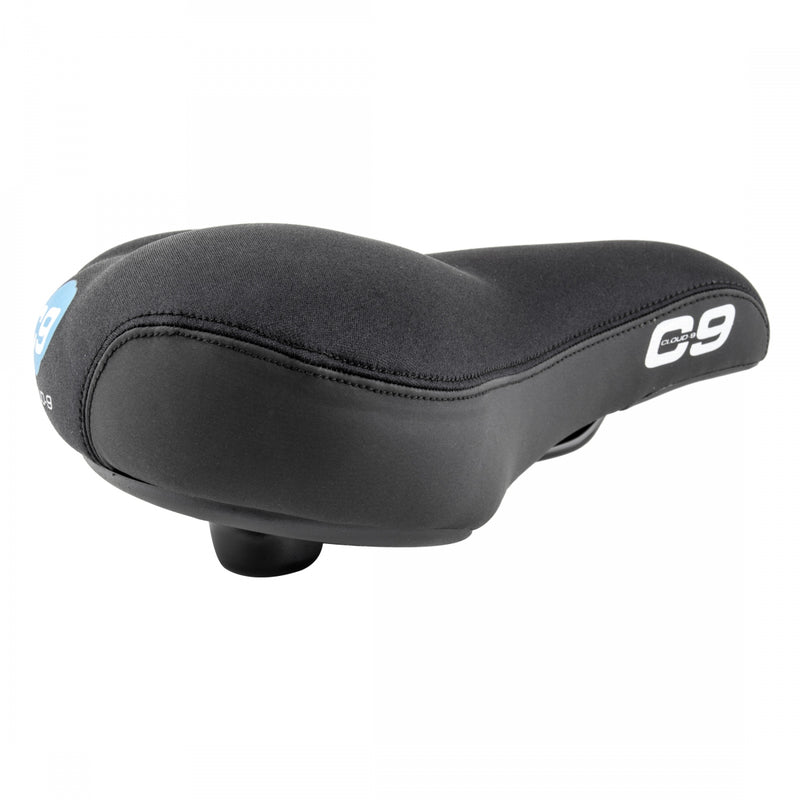 Load image into Gallery viewer, Cloud-9 Unisex Bicycle Comfort Seat Cruiser - Black Steel Rails Lycra Cover