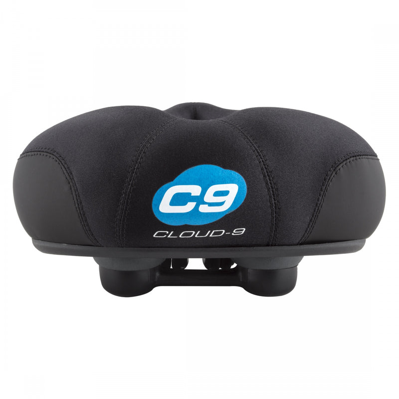 Load image into Gallery viewer, Cloud-9 Unisex Cut Out Bicycle Comfort Seat Cruiser - Black Steel Rails