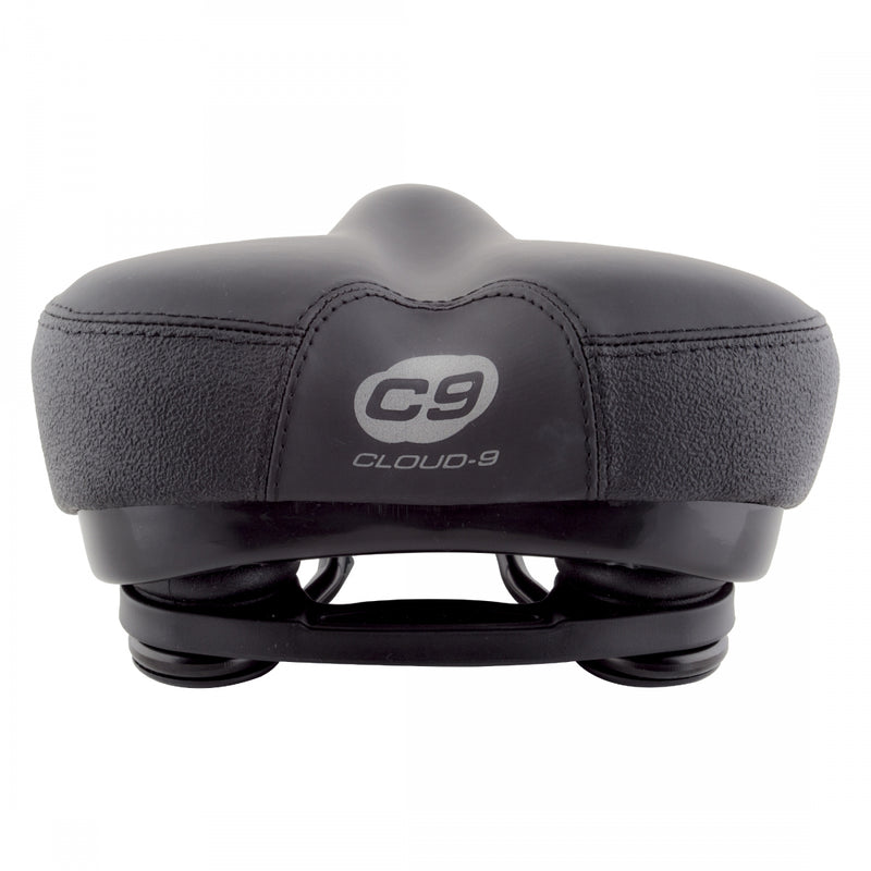 Load image into Gallery viewer, Cloud-9 Unisex Commuter Bicycle Comfort Seat - Black Steel Rails Unisex
