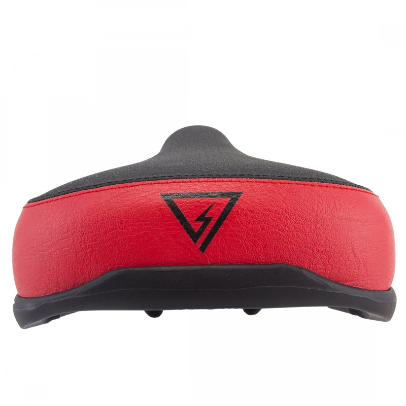 Load image into Gallery viewer, Black Ops Mullet BMX - Black/Red 160mm Width Steel Rails PVC Cover