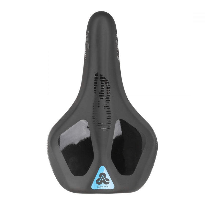 Load image into Gallery viewer, Cloud-9 Unisex Medium Sport Saddle Kush Plus Memory Foam Road MTB - Black