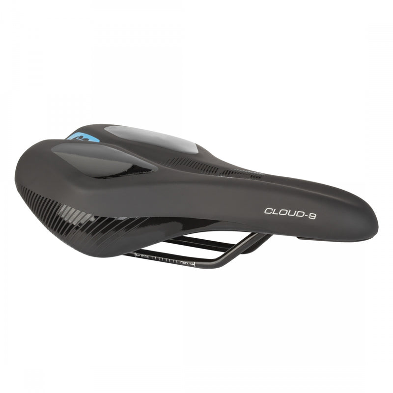 Load image into Gallery viewer, Cloud-9 Unisex Medium Sport Saddle Kush Plus Memory Foam Road MTB - Black