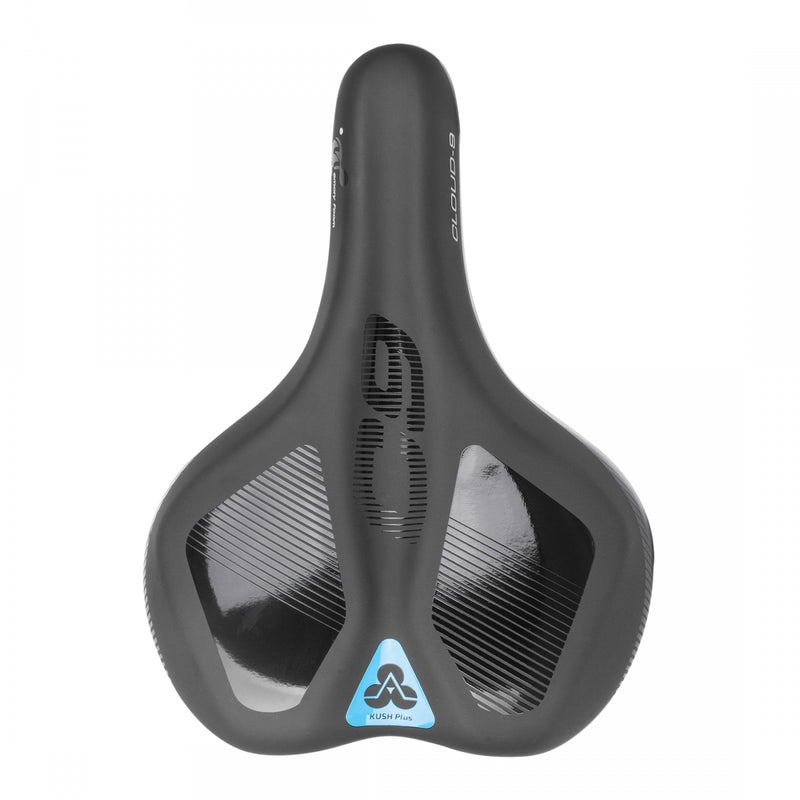 Load image into Gallery viewer, Cloud-9 Unisex Wide Sport Saddle Kush Plus Memory Foam Road MTB - Black