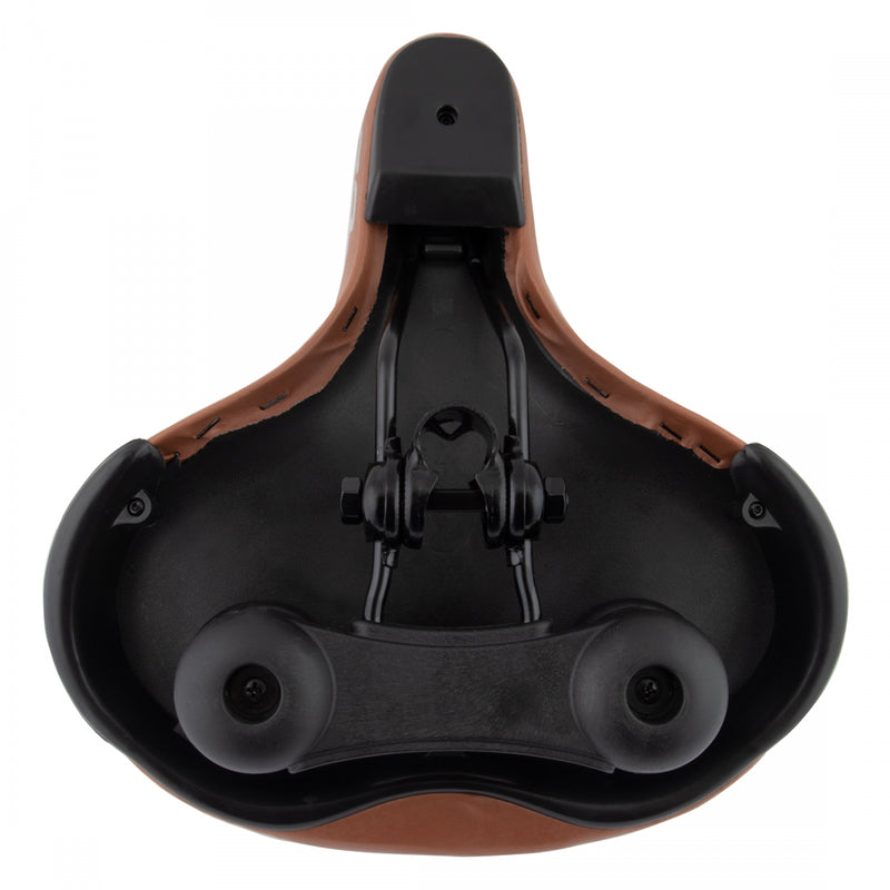 Load image into Gallery viewer, Cloud-9 Unisex Bicycle Comfort Seat - Brown Steel Rails Emerald Cover