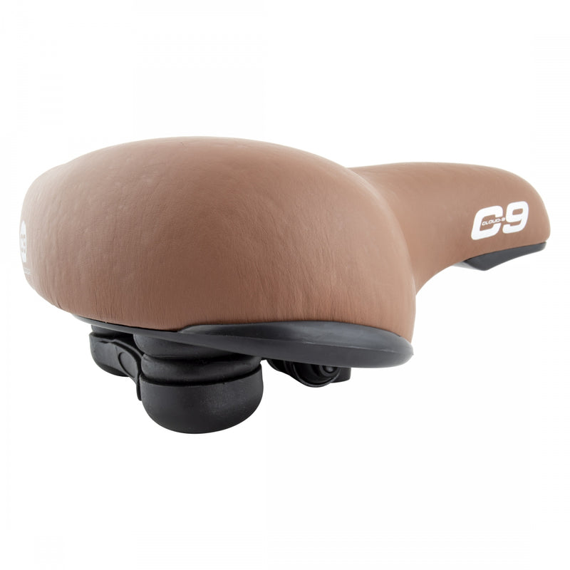 Load image into Gallery viewer, Cloud-9 Unisex Bicycle Comfort Seat - Brown Steel Rails Emerald Cover