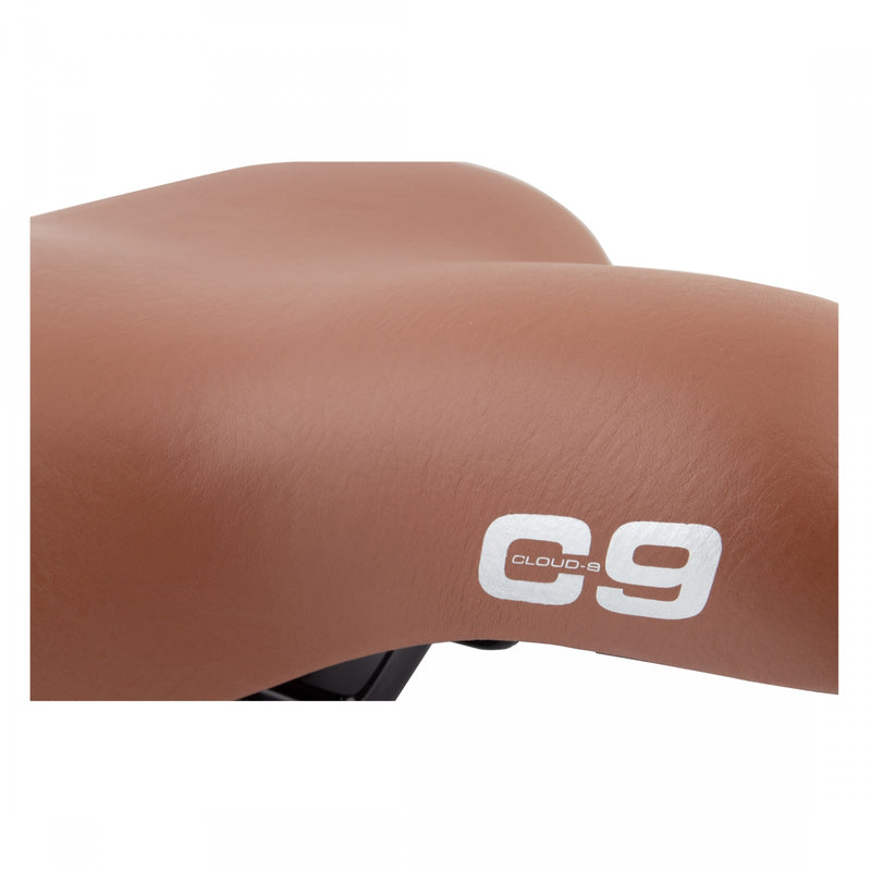Load image into Gallery viewer, Cloud-9 Unisex Bicycle Comfort Seat - Brown Steel Rails Emerald Cover