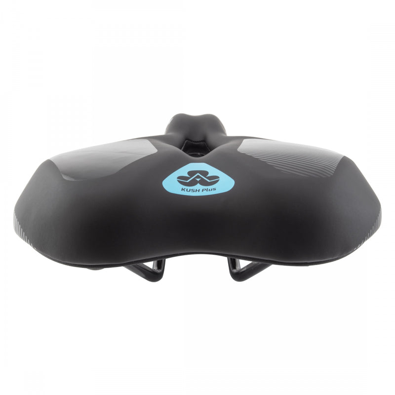 Load image into Gallery viewer, Cloud-9 Unisex Wide Sport Saddle Kush Plus Relief Channel - Black 190mm Width