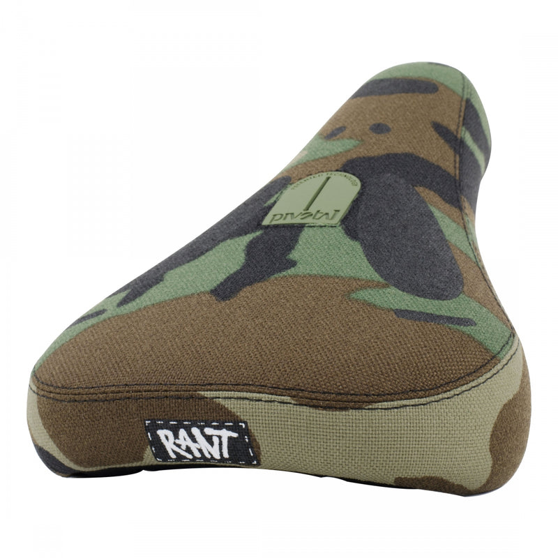 Load image into Gallery viewer, Rant Believe Saddle BMX - Camouflage 143mm Width Twill Rail Pivotal Rails