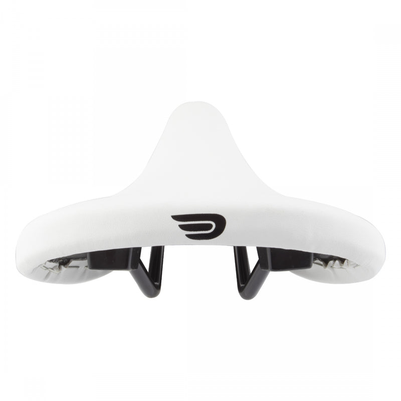 Load image into Gallery viewer, Pure Cycles Drome 2 Saddle - White Steel Rails PVC Cover Unisex