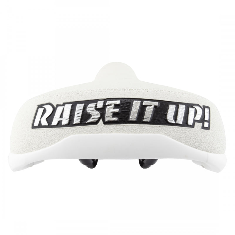 Load image into Gallery viewer, Se Bikes Raise It Up Seat - White Chromoly Rails Reinforced X-Stitching