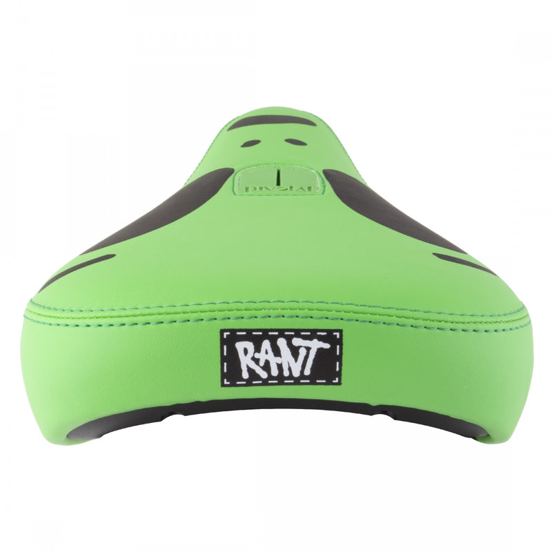 Load image into Gallery viewer, Rant Believe Saddle BMX - Green 143mm Width Pivotal Hidden Plastic Bumpers