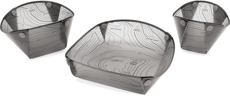 Load image into Gallery viewer, Fozzils Solo Pack: Lightweight Grey Plates & Bowls Set for Outdoor Dining