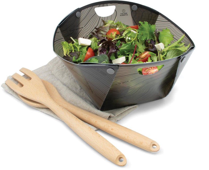 Load image into Gallery viewer, Fozzils Snapfold Bowl XL Set - Convenient Grey Plates & Bowls Combo