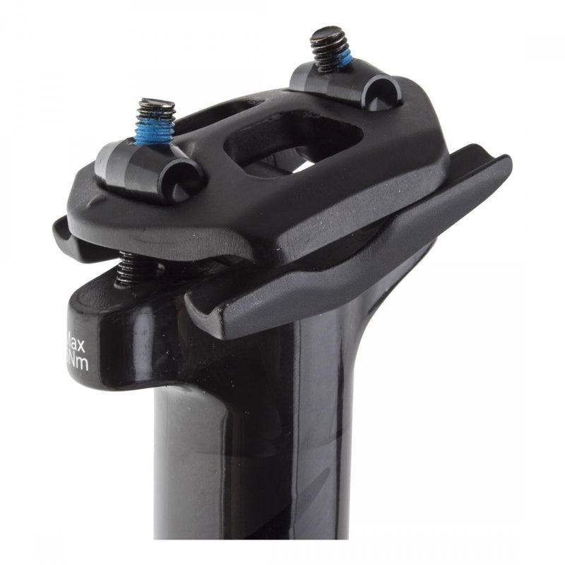 Load image into Gallery viewer, Origin8 Vertex Carbon Seatpost 31.6mm 350mm Black Micro-Adjust 2 Bolt Clamp