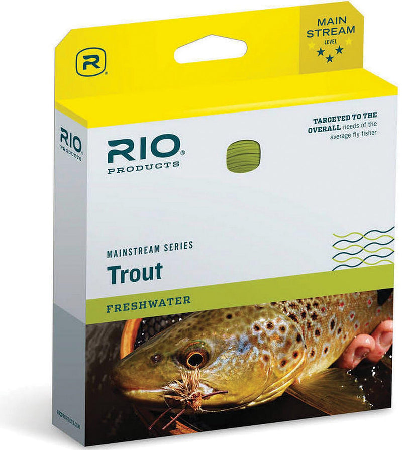 Load image into Gallery viewer, Rio Mainstream Trout WF3F Lemon Green Fly Line - High-Quality Fishing Tackle