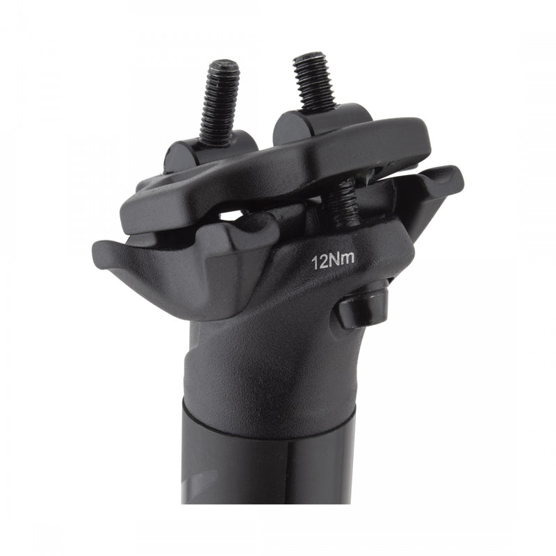 Load image into Gallery viewer, Origin8 Axys Carbon Seatpost 30.9mm 350mm Black Micro-Adjust 2 Bolt Clamp