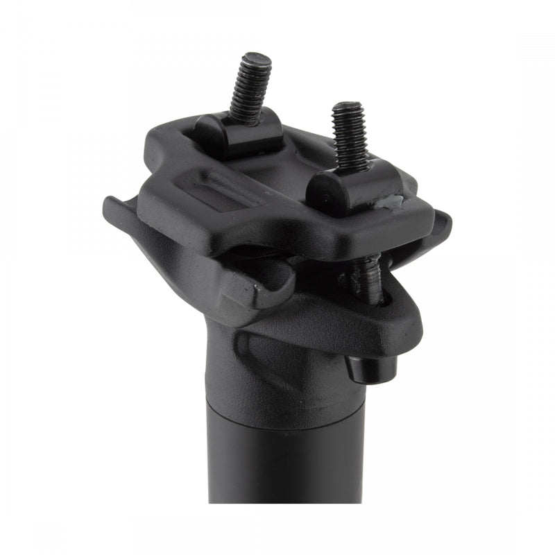 Load image into Gallery viewer, Origin8 Axys Carbon Seatpost 31.6mm 350mm Black Micro-Adjust 2 Bolt Clamp