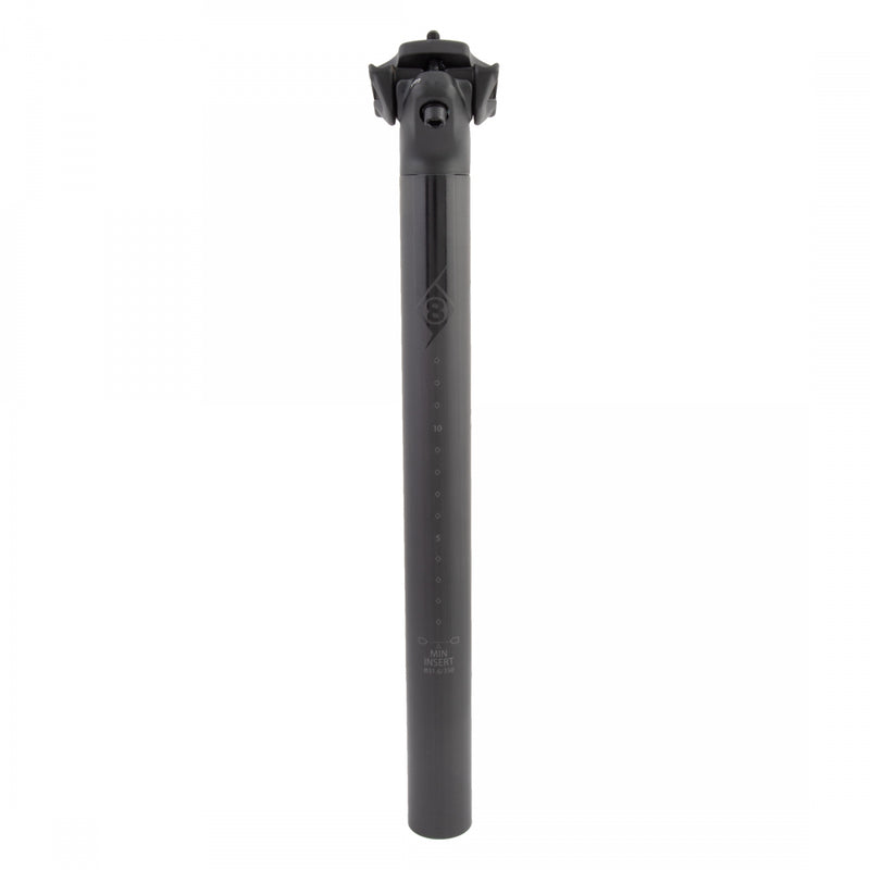 Load image into Gallery viewer, Origin8 Axys Carbon Seatpost 31.6mm 350mm Black Micro-Adjust 2 Bolt Clamp