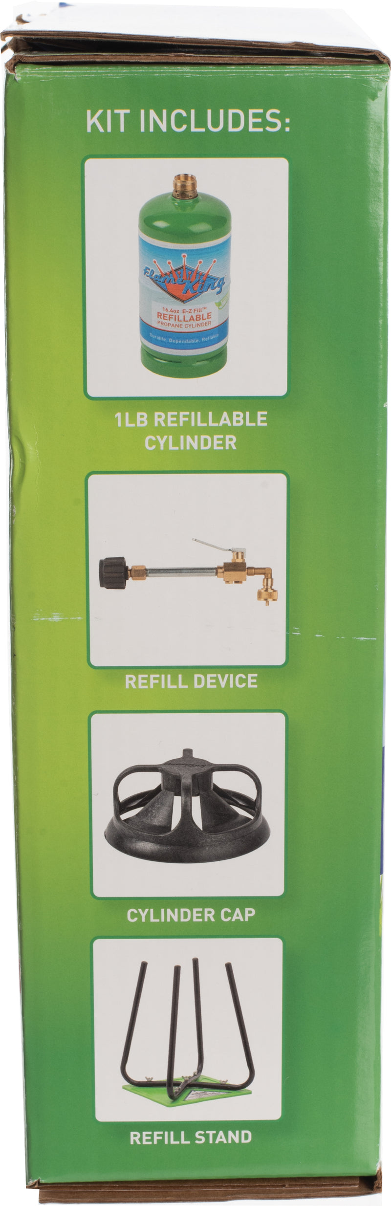 Load image into Gallery viewer, Flame King Olicamp Refill Propane Kit - Convenient Refill Valve with 1L Canister