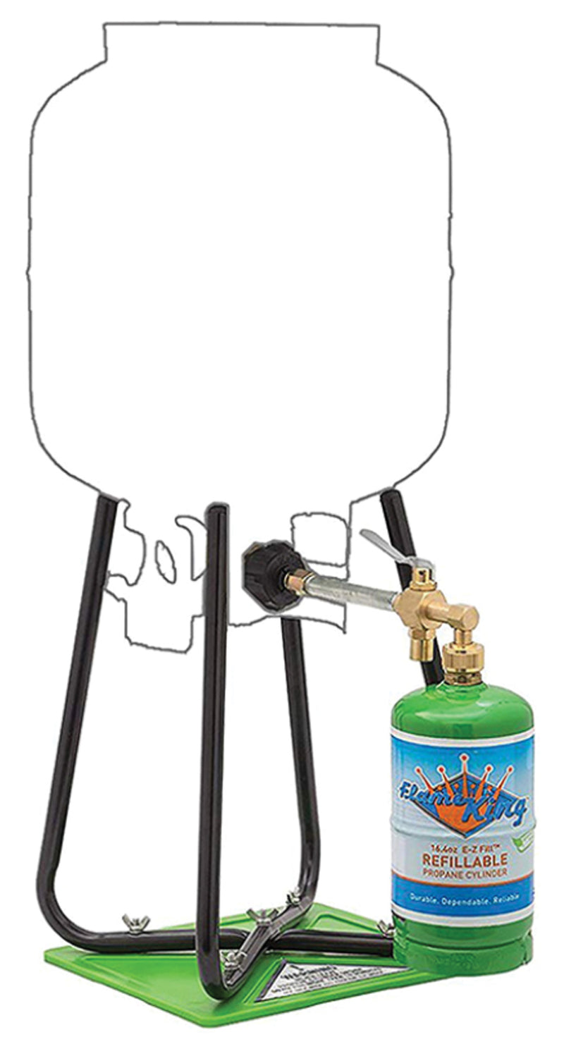 Load image into Gallery viewer, Flame King Olicamp Refill Propane Kit - Convenient Refill Valve with 1L Canister
