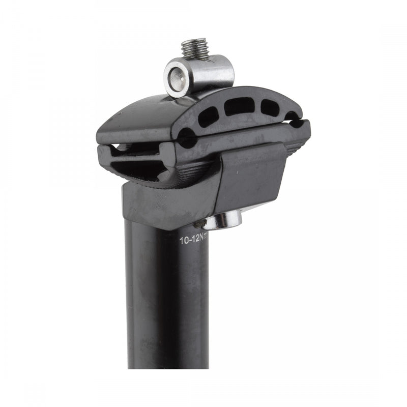Load image into Gallery viewer, Black Ops Alloy Anodized Seatpost 25.4mm 350mm Black