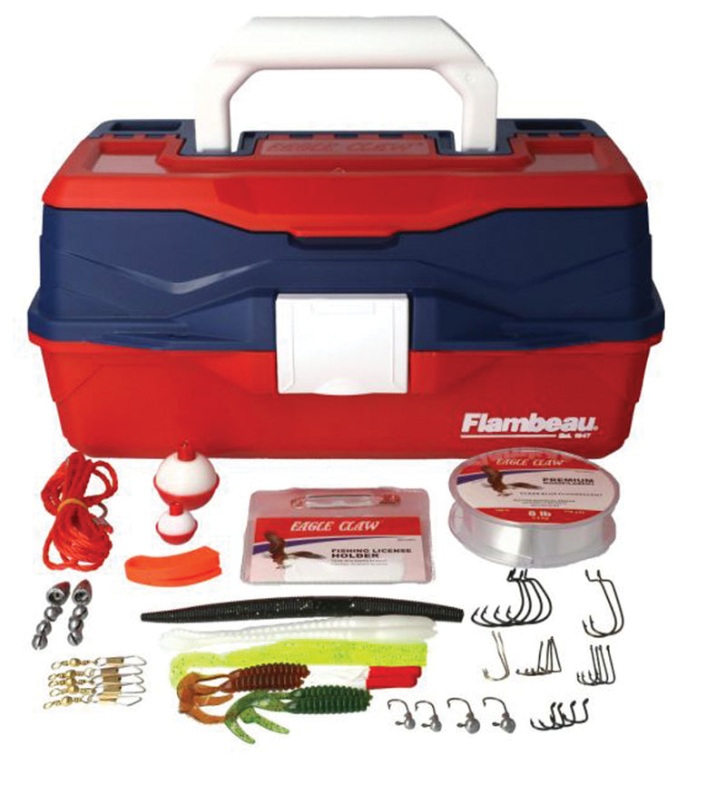 Load image into Gallery viewer, Eagle Claw Go Fish Extreme Tackle Box Kit: The Ultimate Fishing Companion for Anglers!