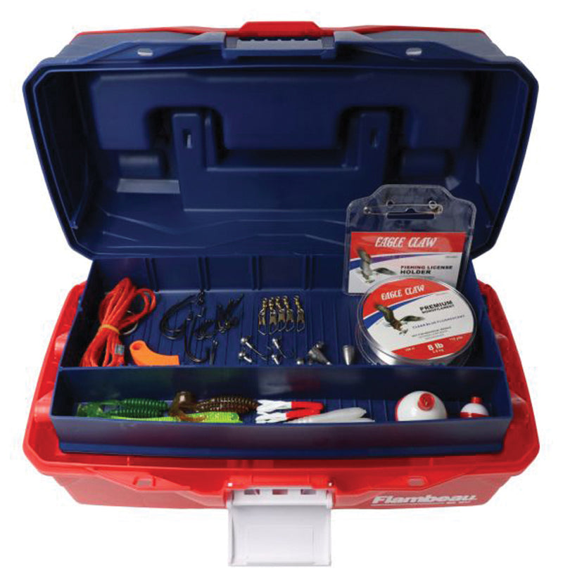 Load image into Gallery viewer, Eagle Claw Go Fish Extreme Tackle Box Kit: The Ultimate Fishing Companion for Anglers!