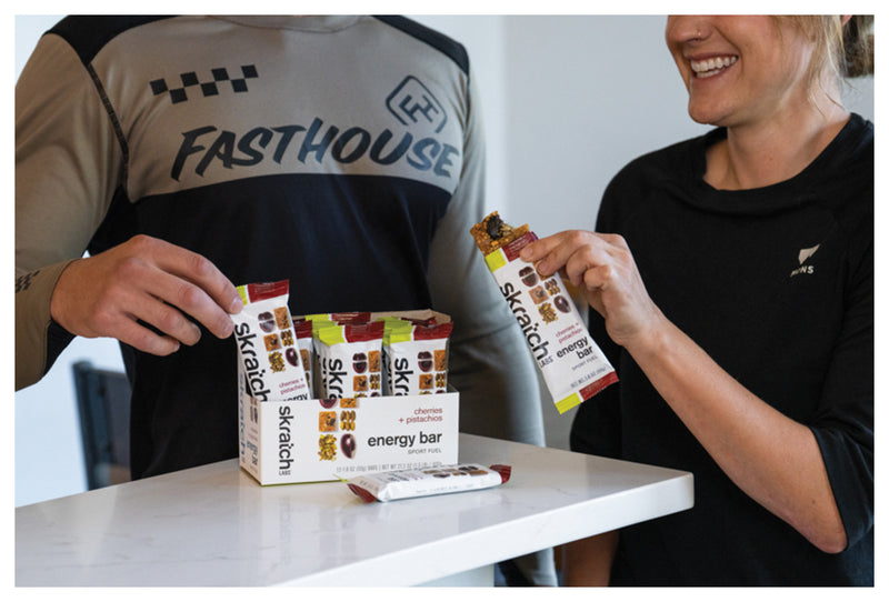 Load image into Gallery viewer, Skratch Labs Anytime Energy Bars: Cherry Pistachio - Fuel Your Day Anytime! Pack of 12
