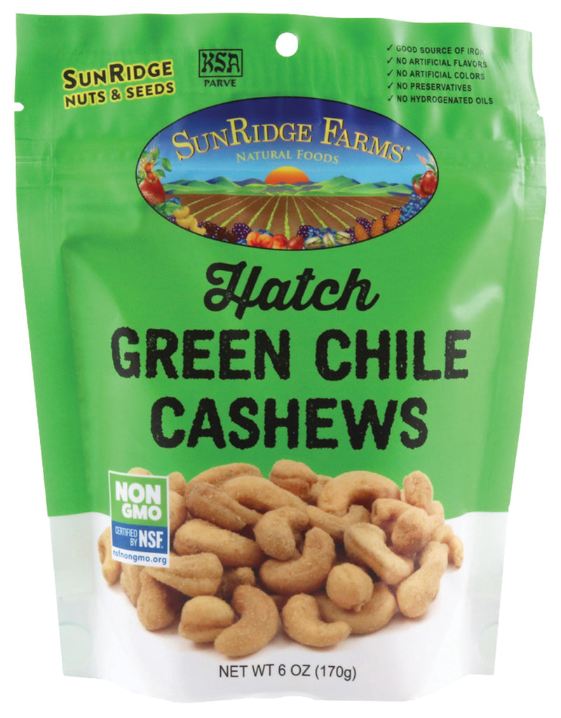 Load image into Gallery viewer, Sunridge Farms Spicy Green Chile Cashews - 6 Oz