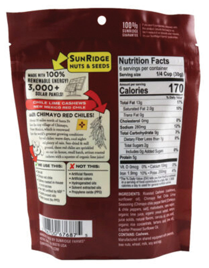 Load image into Gallery viewer, Sunridge Farms Cashews Chipolte/lime/red Chil