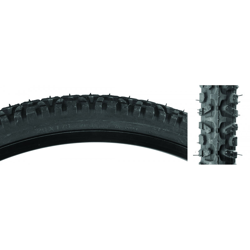 Load image into Gallery viewer, Pack of 2 Sunlite CST796 26 x 1.75 Clincher Wire TPI 65 Black/Black Reflective