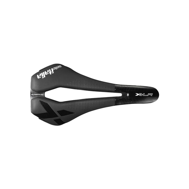 Load image into Gallery viewer, Selle Italia X-LR Superflow Saddle - Black 131mm Width Titanium Rails