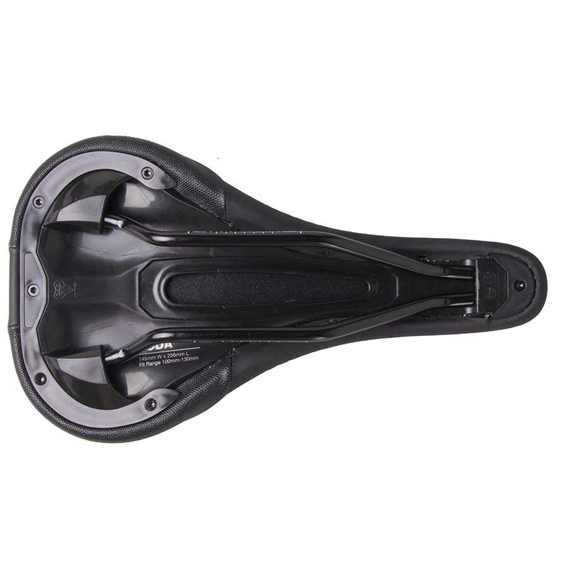 Load image into Gallery viewer, WTB Koda Saddle - Black 255mm Width Steel Rails Lightweight Padding
