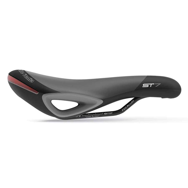 Load image into Gallery viewer, Selle Italia ST 7 Vision Superflow Saddle 250 x 165mm Unisex 395g Black/Hi-Viz