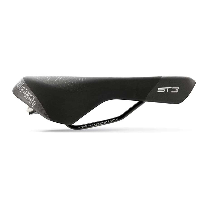 Load image into Gallery viewer, Selle Italia ST 3 Superflow Saddle - Black 160mm Width Chromoly Rails