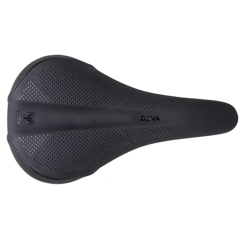 Load image into Gallery viewer, WTB Deva Saddle - Black 260mm Width Steel Rails Lightweight Padding
