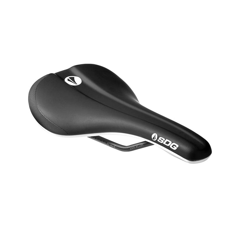 Load image into Gallery viewer, SDG Components Bel-Air V3 Lux-Alloy, Saddle, 260 x 140mm, Unisex, 236g, Black/White